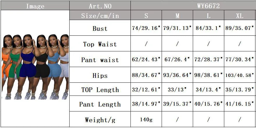 Crop Top Shorts Two Piece Set