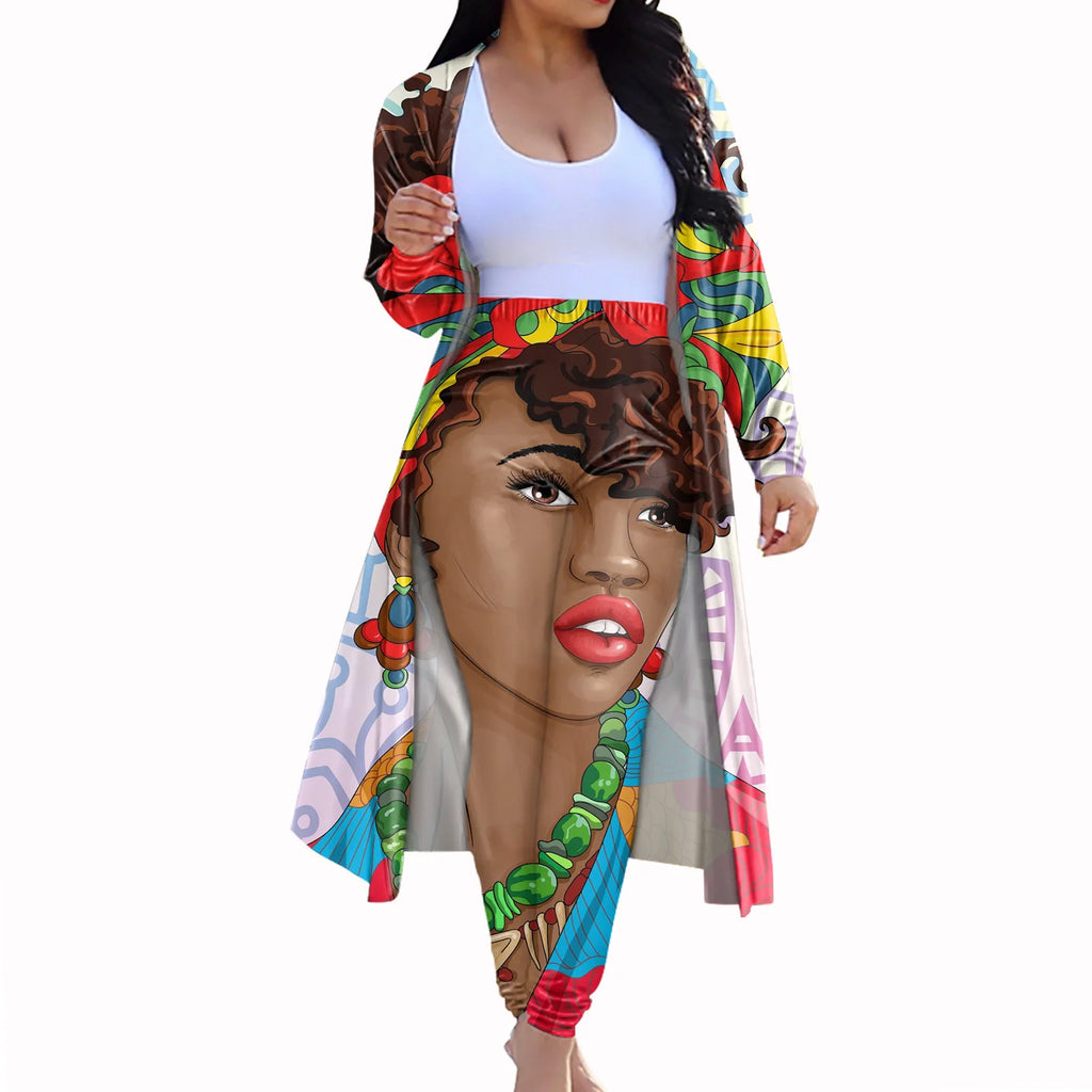 Casual Dashiki Baggy Pants Two piece Set