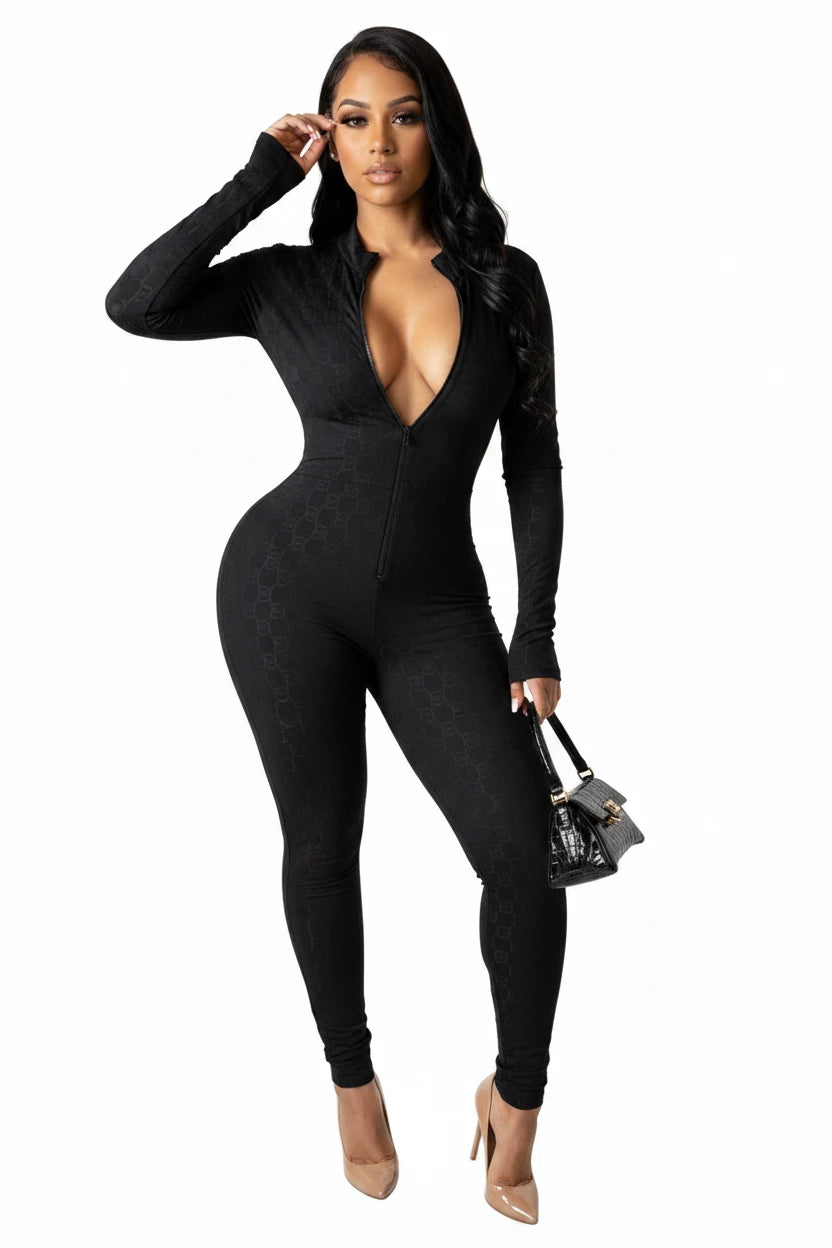 Liu Ming V Neck Solid Color Bodysuit