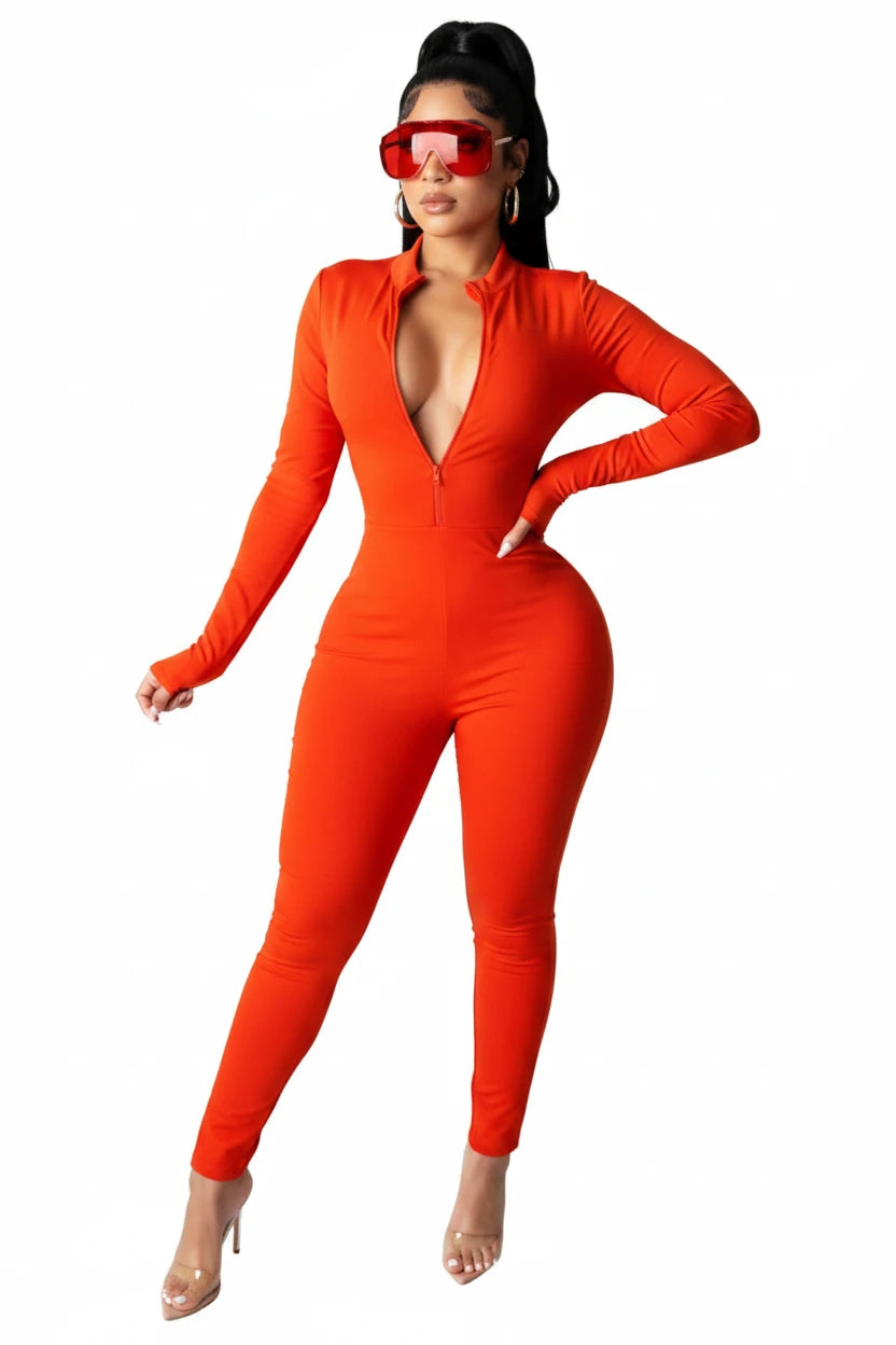 Liu Ming V Neck Solid Color Bodysuit
