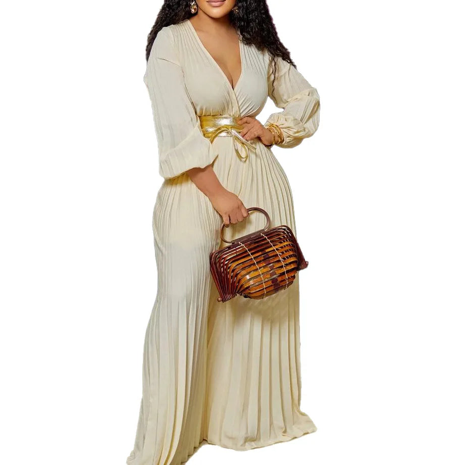 V Neck Sexy Bandage Jumpsuit