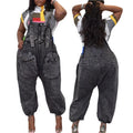 Versatile Jean Wide Leg Overalls