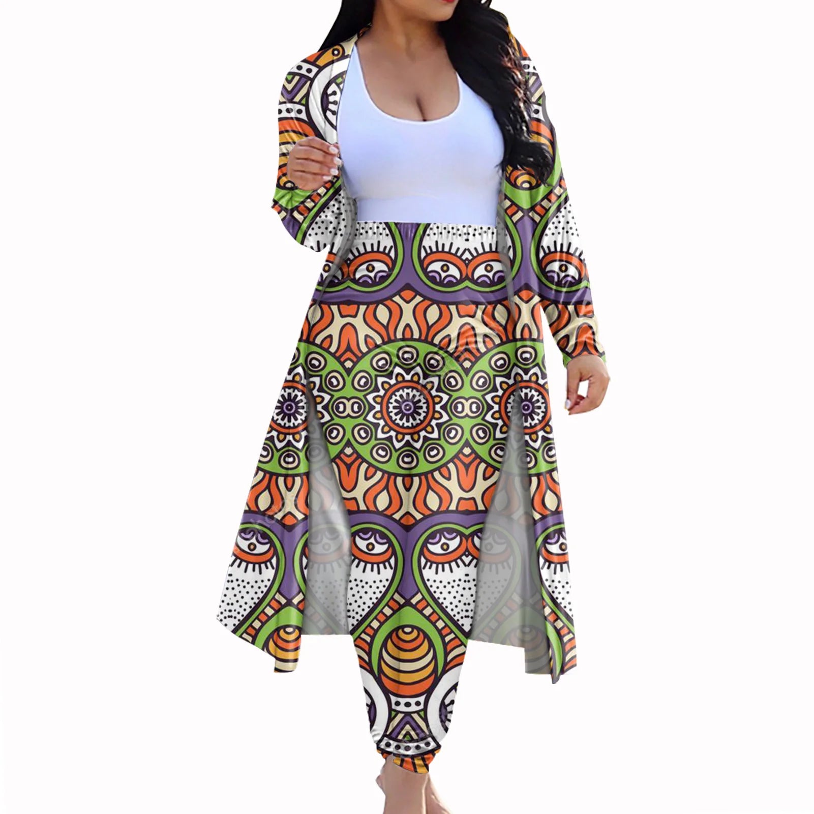 Casual Dashiki Baggy Pants Two piece Set