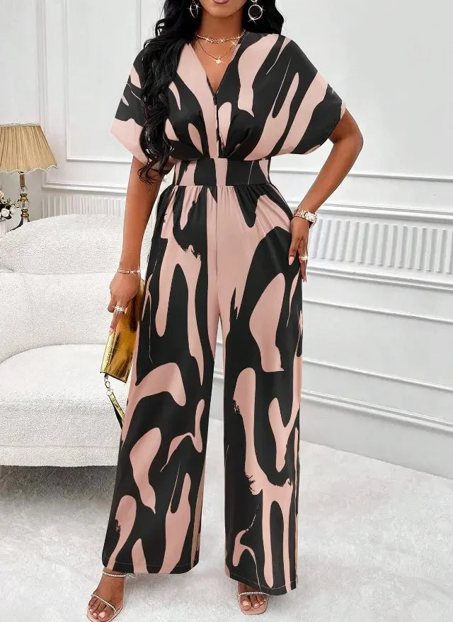 High Waist Short Wide Leg Jumpsuits