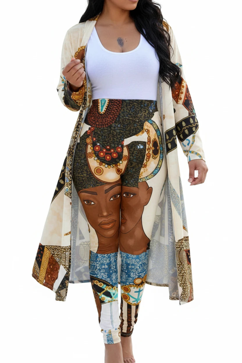 Casual Dashiki Baggy Pants Two piece Set