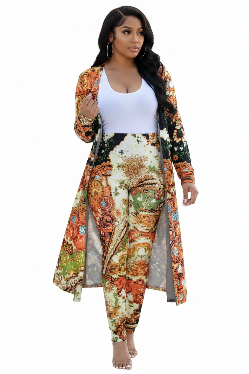 Casual Dashiki Baggy Pants Two piece Set