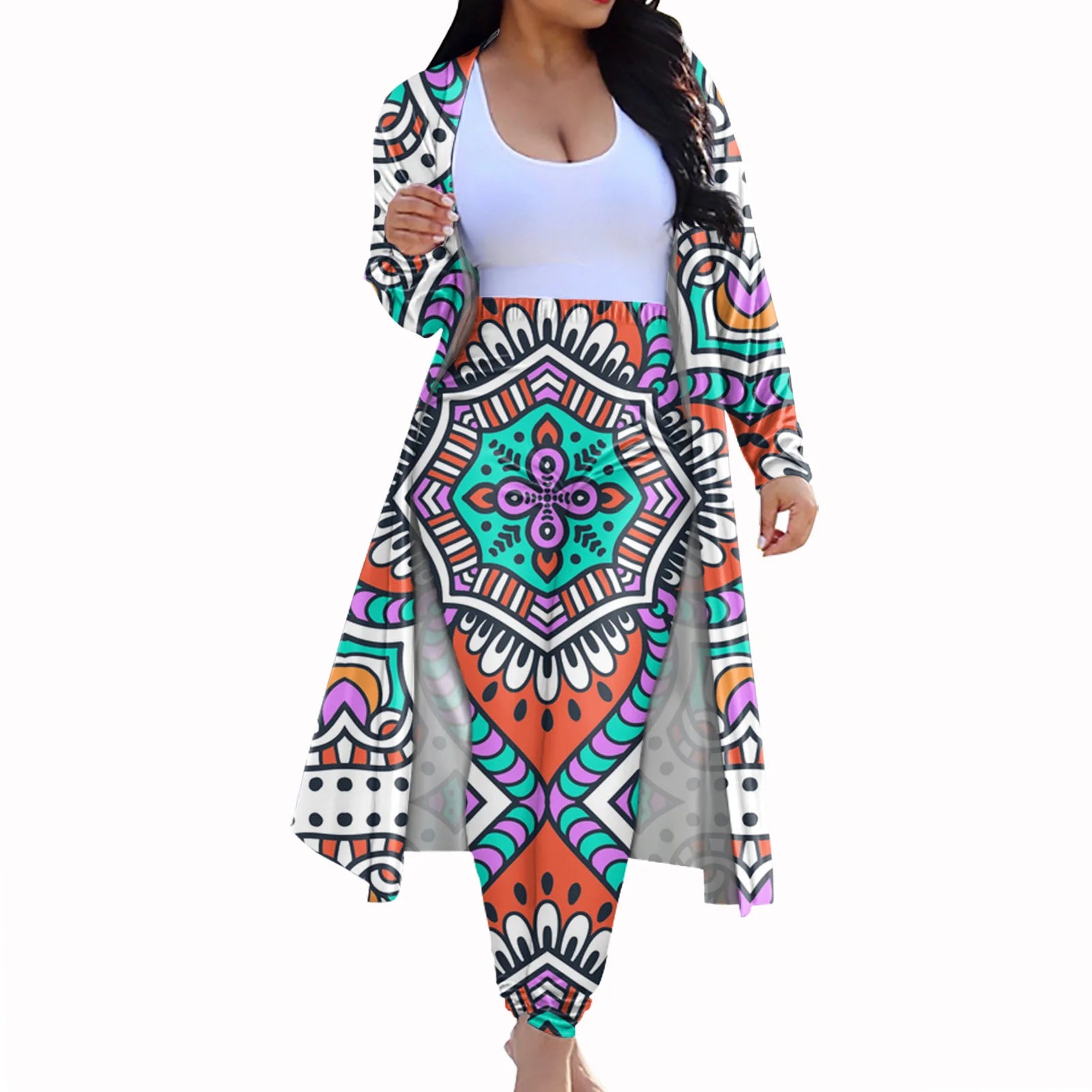Casual Dashiki Baggy Pants Two piece Set
