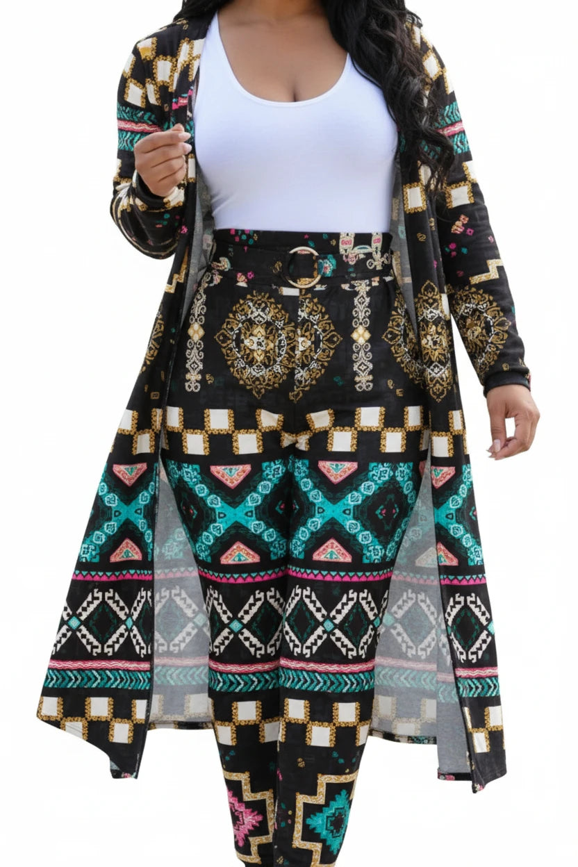 Casual Dashiki Baggy Pants Two piece Set