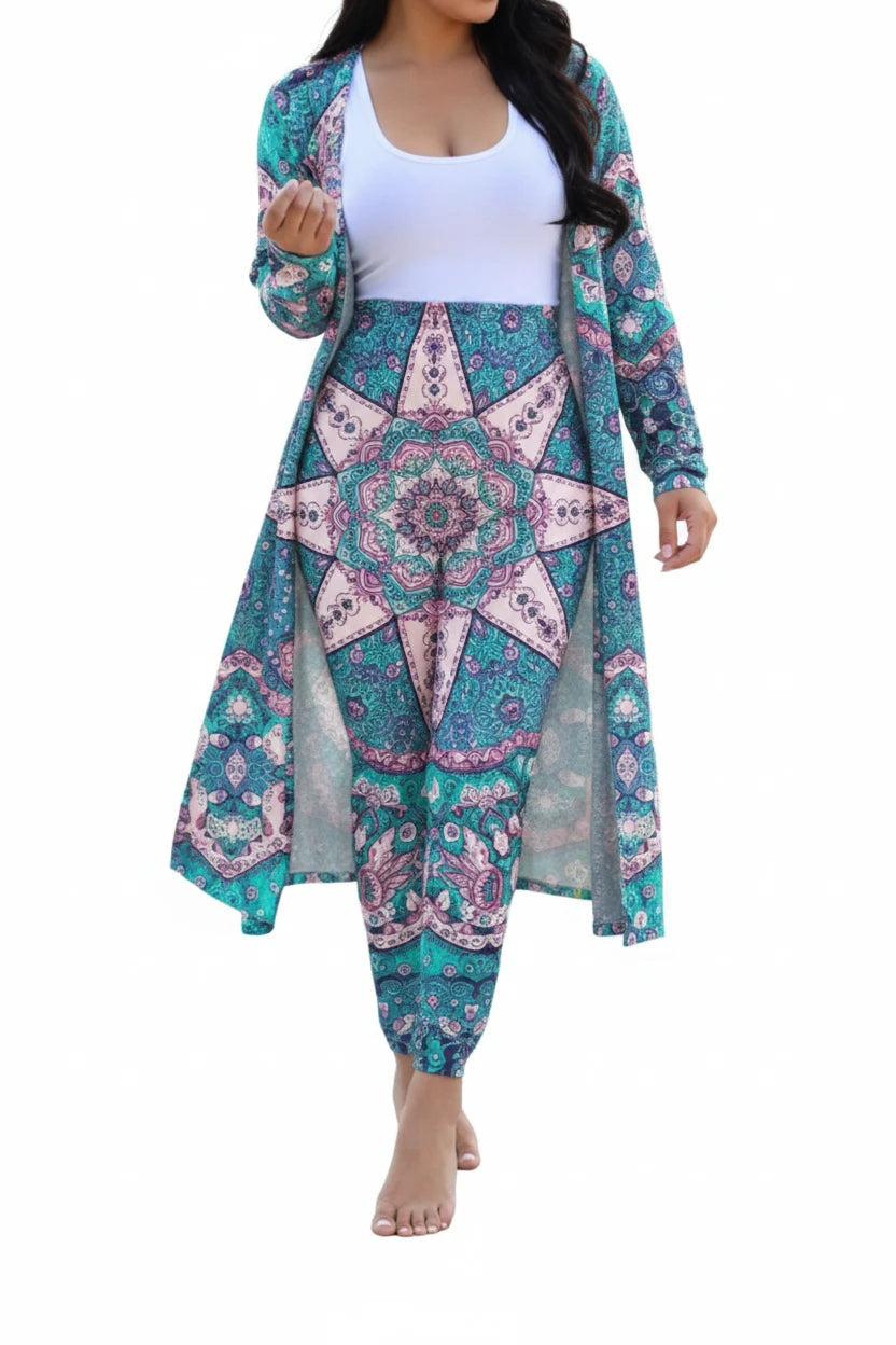 Casual Dashiki Baggy Pants Two piece Set