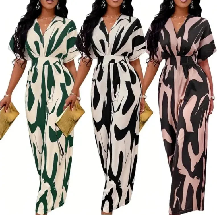 High Waist Short Wide Leg Jumpsuits
