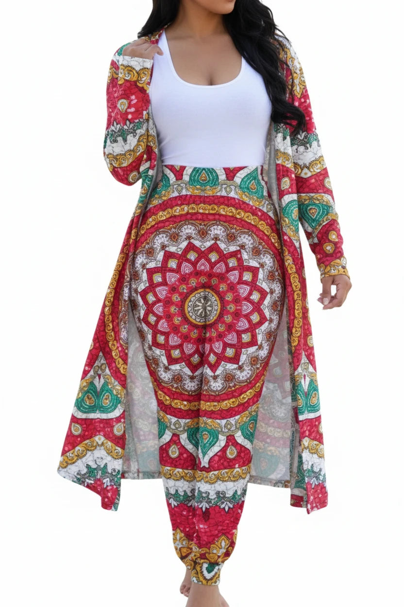 Casual Dashiki Baggy Pants Two piece Set