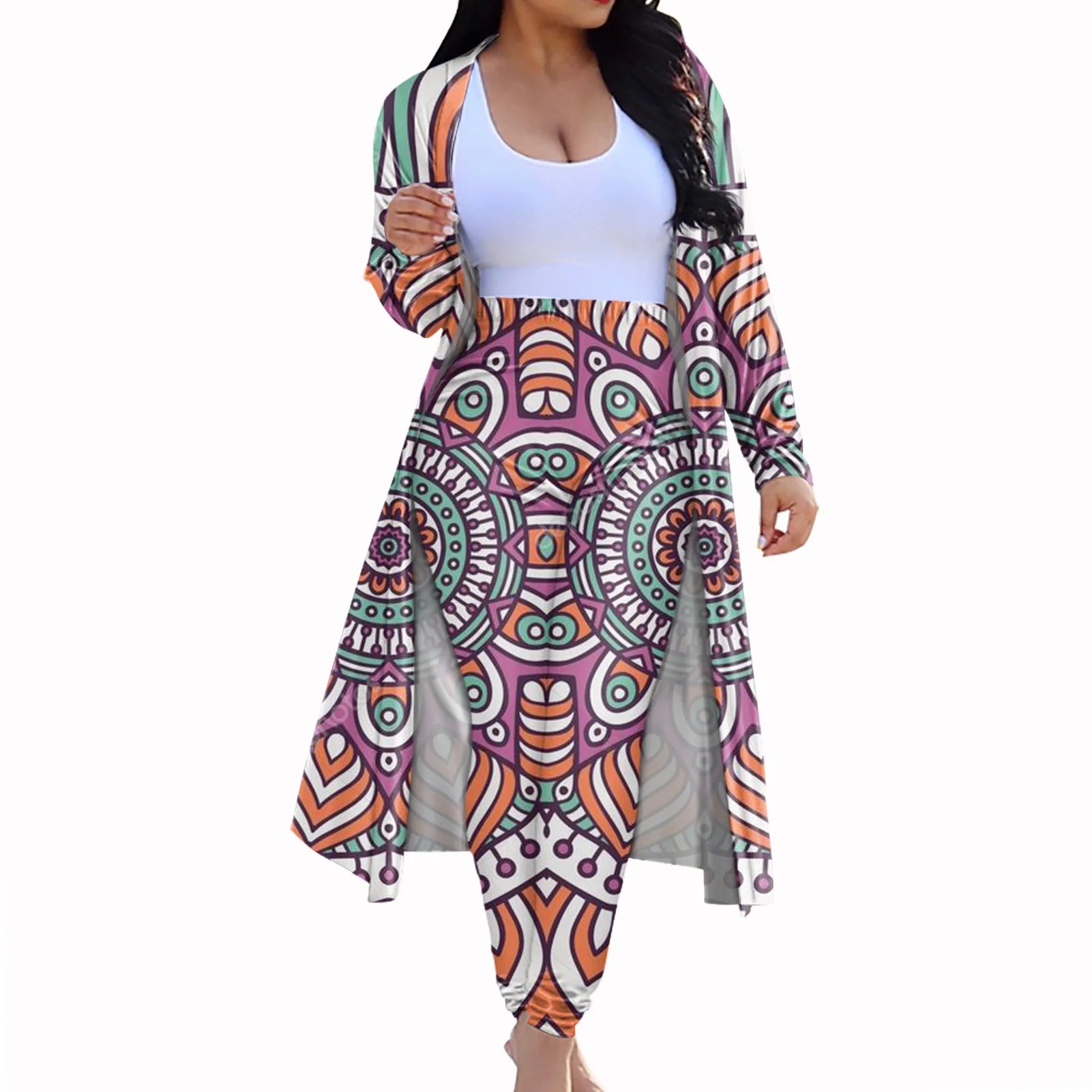 Casual Dashiki Baggy Pants Two piece Set