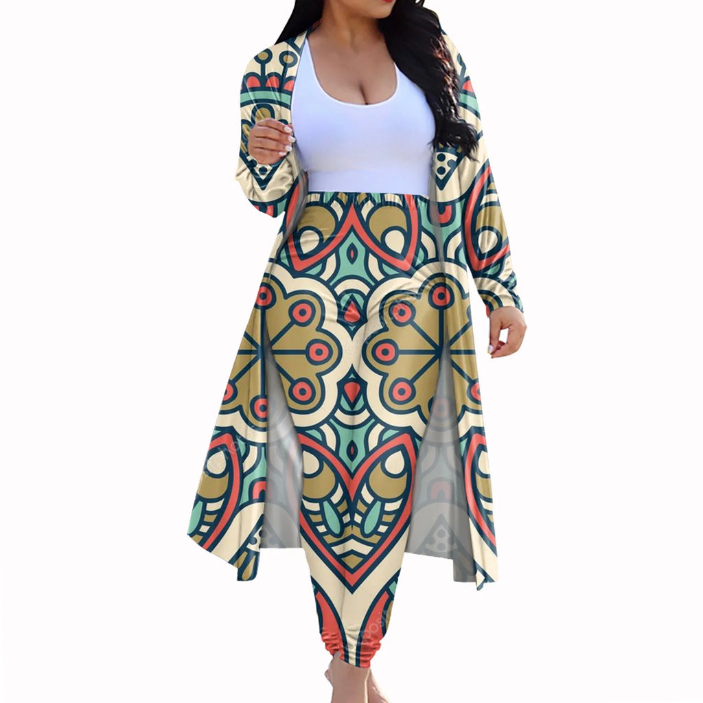 Casual Dashiki Baggy Pants Two piece Set