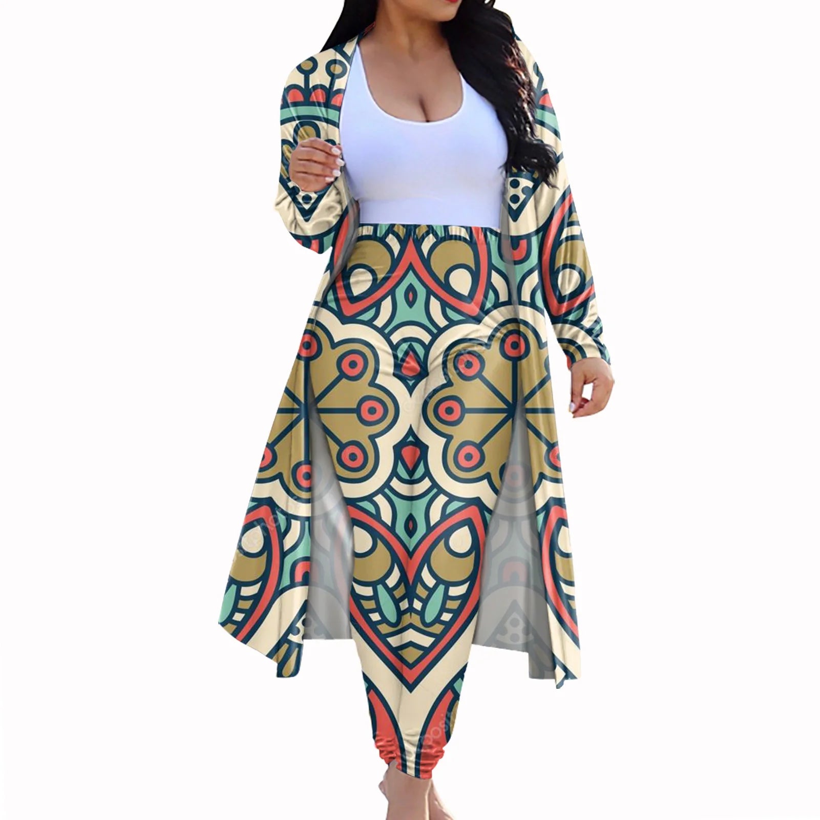 Casual Dashiki Baggy Pants Two piece Set