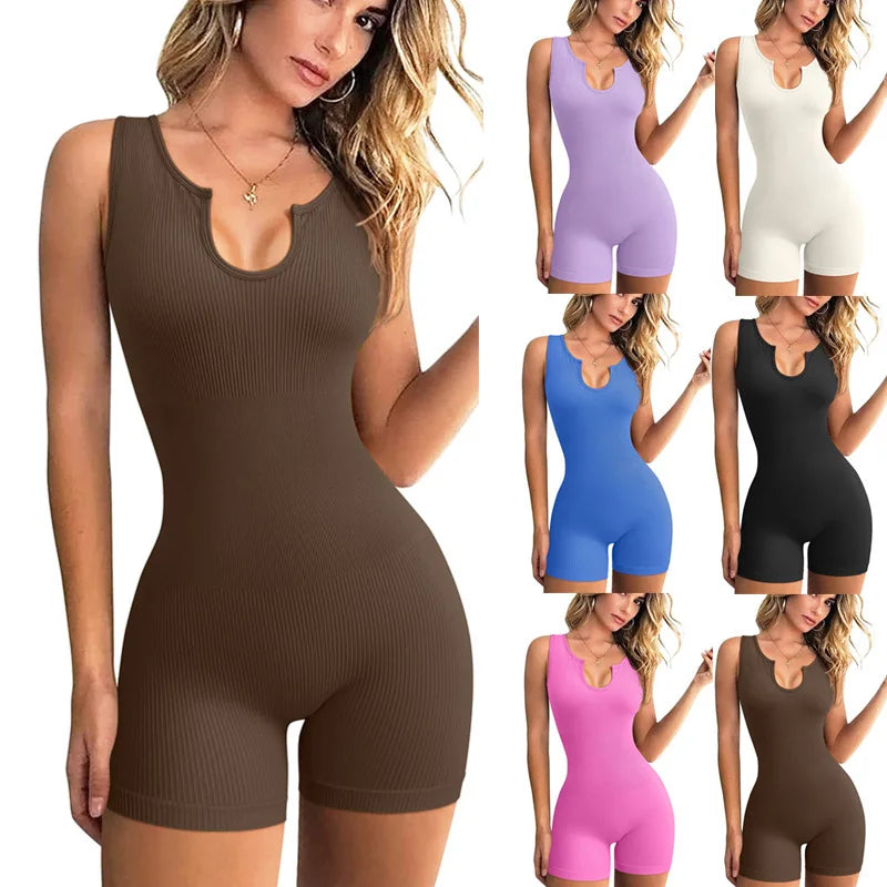 Sleeveless Yoga Sports Jumpsuit