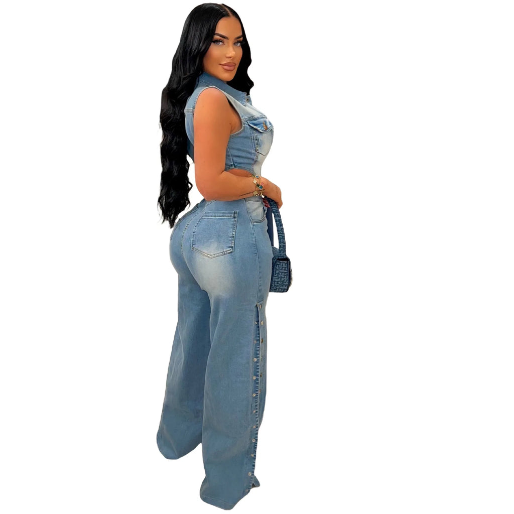 Casual Straight-Leg Jumpsuits
