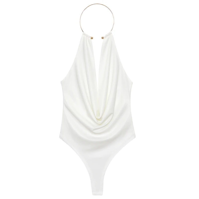 Thong Bodysuit With Open Back