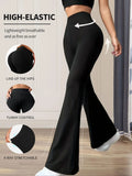 High Waisted Flared Pants