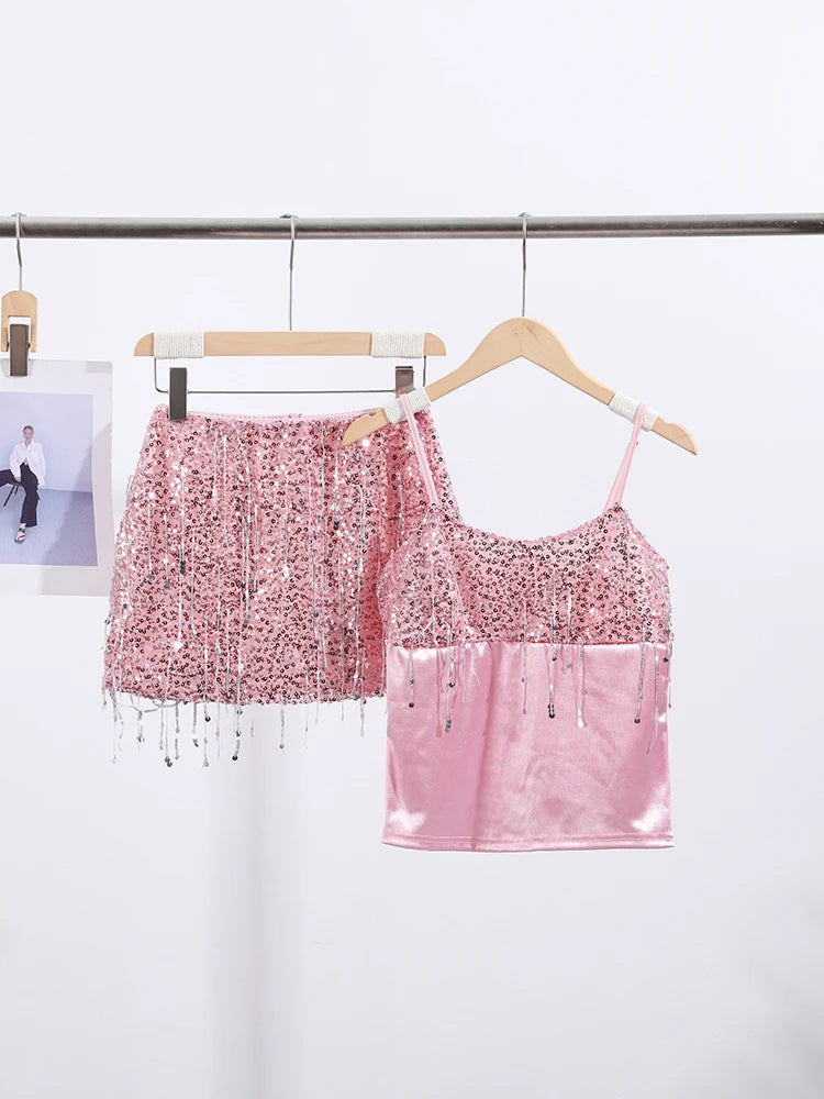 Sequins Tassel Skirt