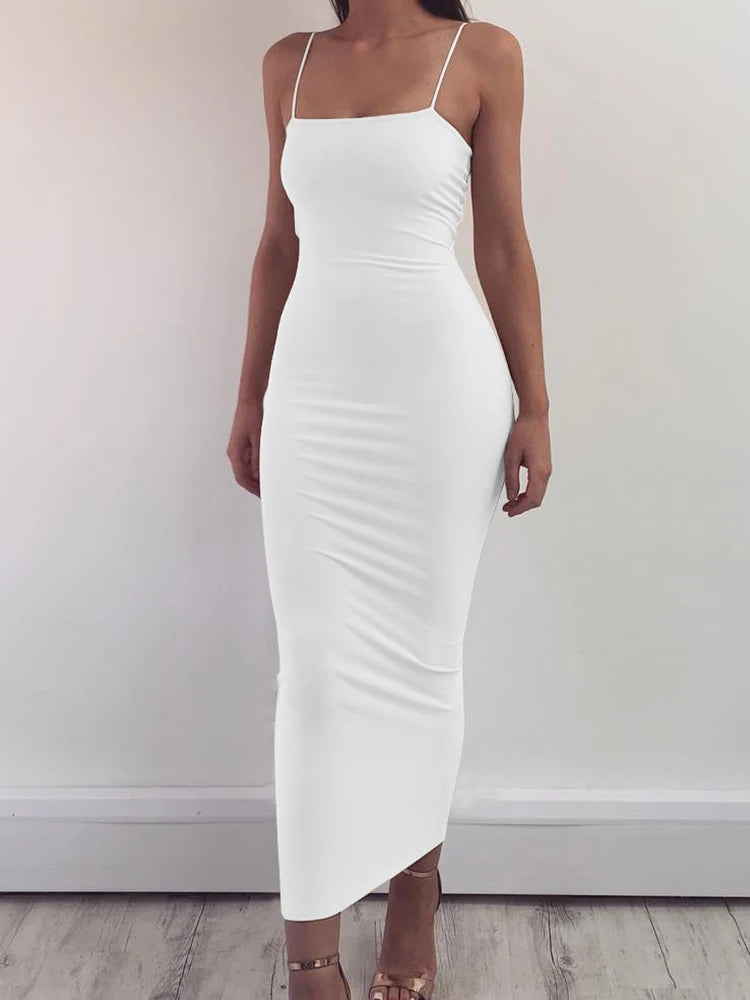 Long Sling Sleeveless Dresses