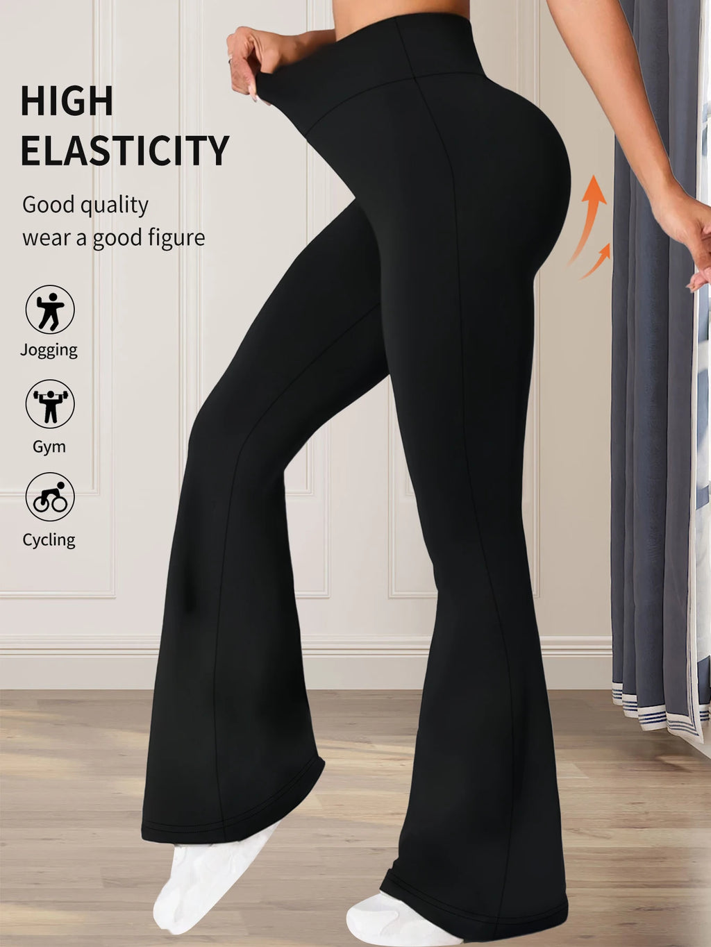 High Waisted Flared Pants