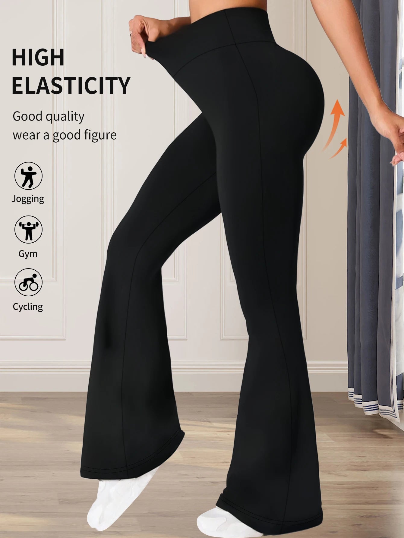 High Waisted Flared Pants