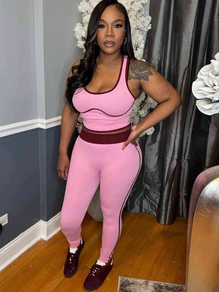 2 Piece Set Sporty Style Suits