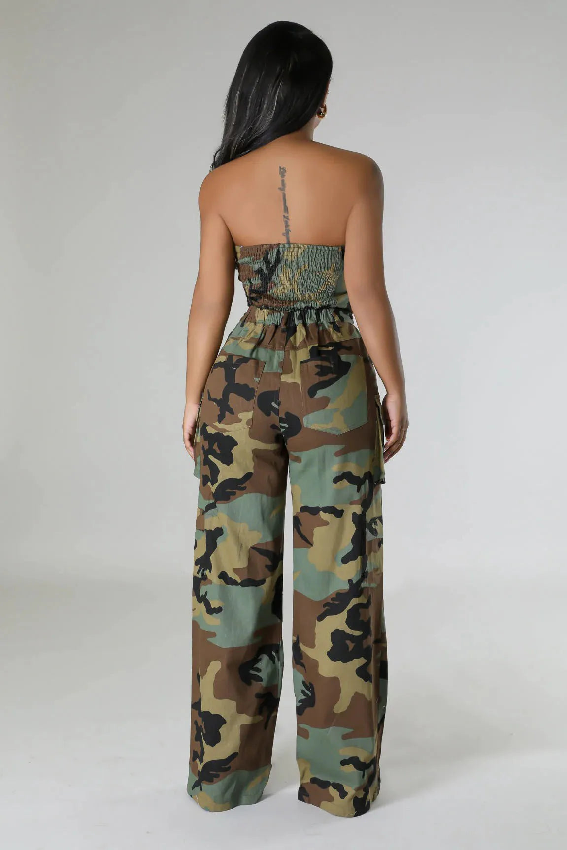 Two Pieces Camo Matching Sets