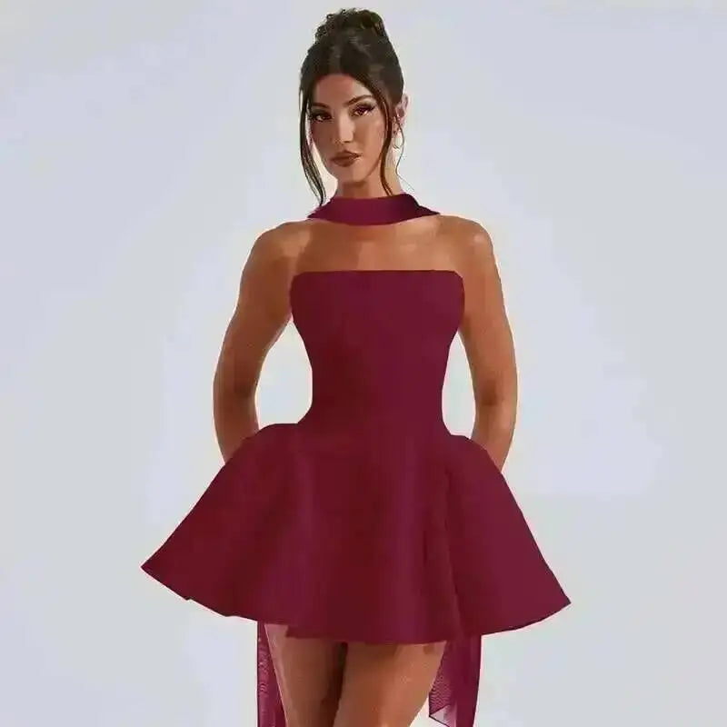 Avrilyaan Off Shoulder Backless Dress