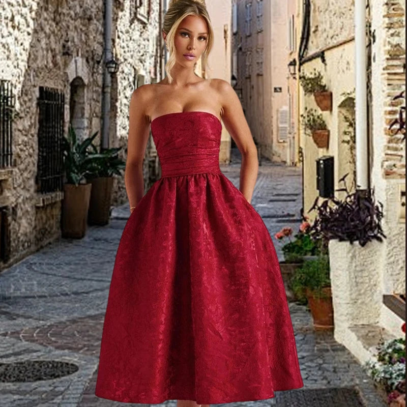 Sexy Bow Halter Long Dress