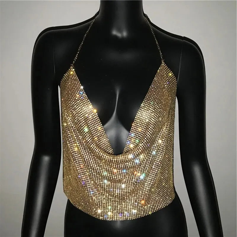 Brilliant Rhinestone Tank Tops