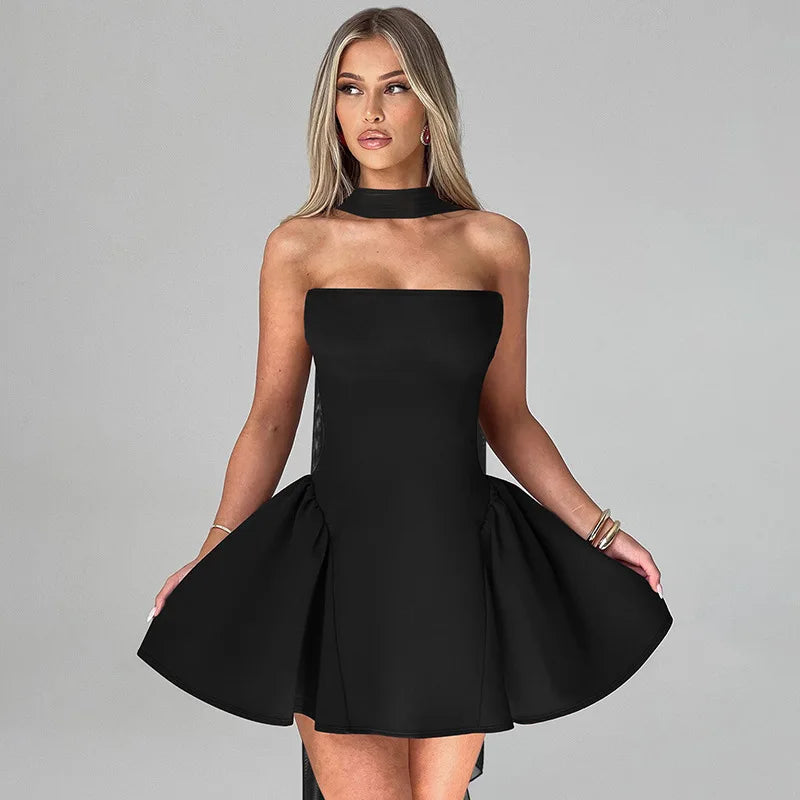 Avrilyaan Off Shoulder Backless Dress