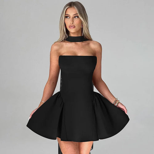 Avrilyaan Off Shoulder Backless Dress