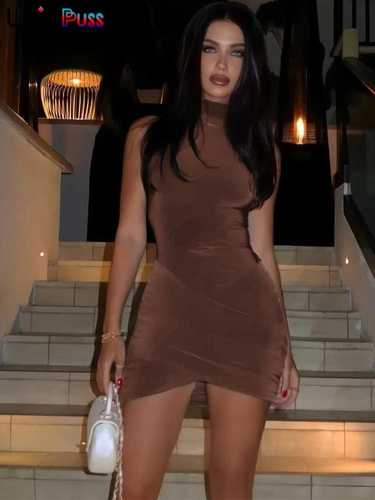 Mini Brown Dress
