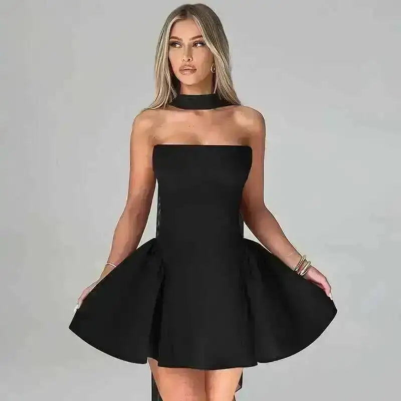 Avrilyaan Off Shoulder Backless Dress