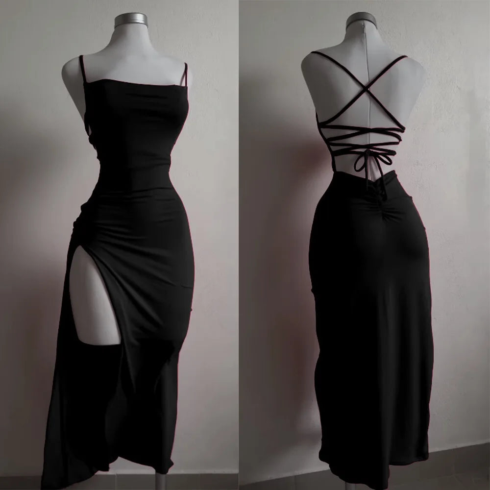 Sensibility halter strap hip dress