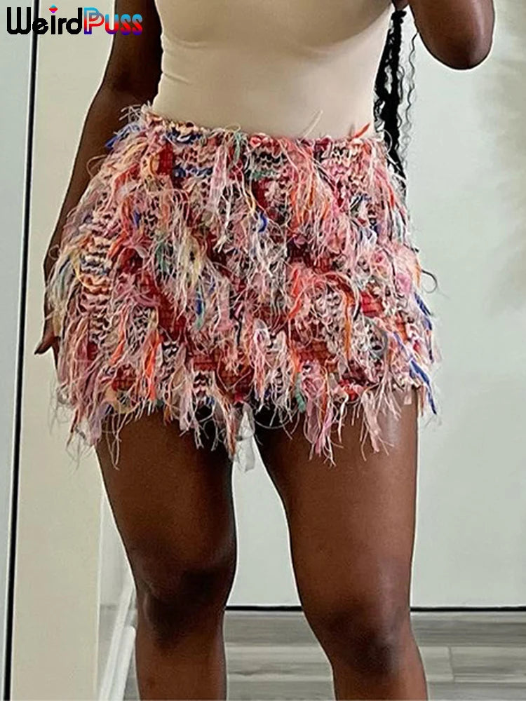 Colorful Shag Skirts