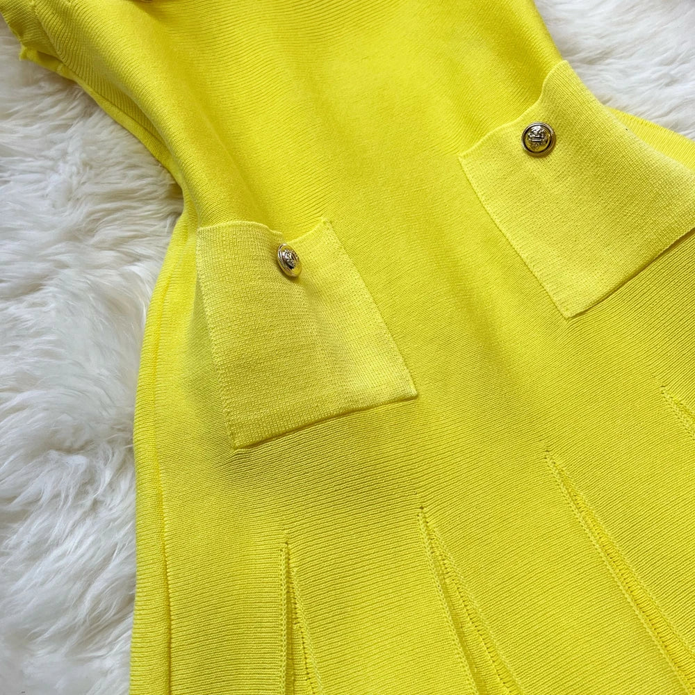 O-neck Slim Waist Dress