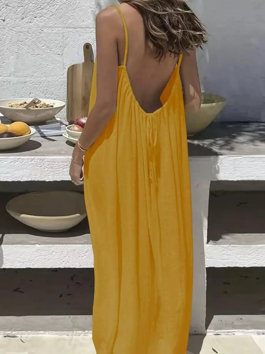 Loose-Fit Spaghetti Strap Dress