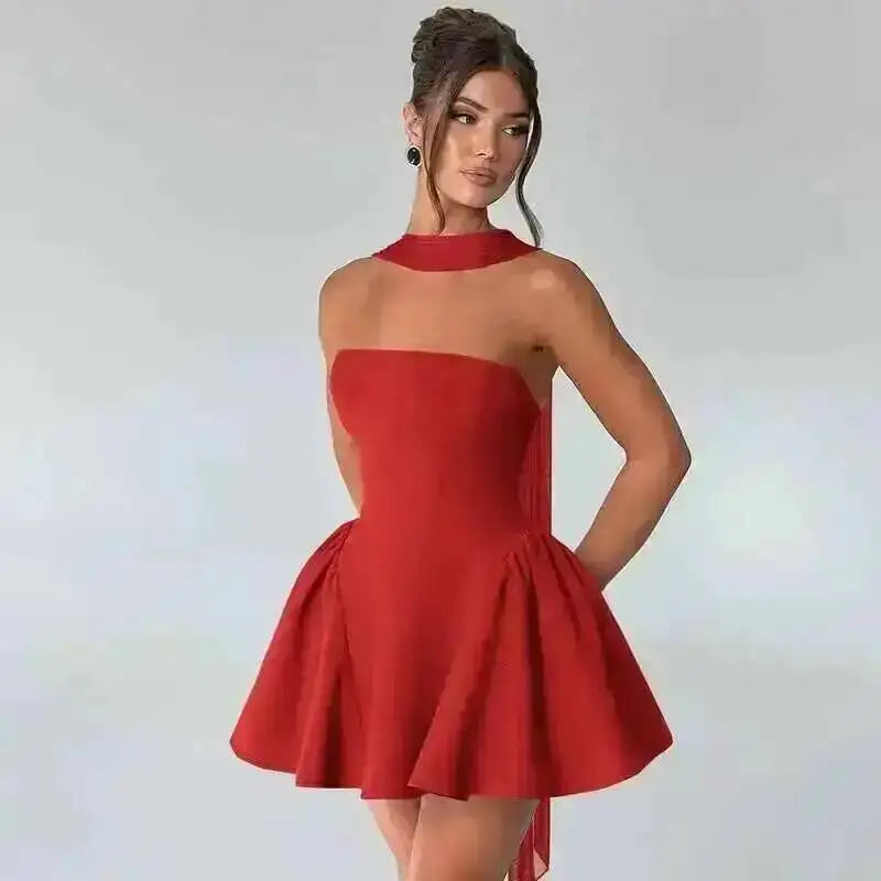 Avrilyaan Off Shoulder Backless Dress