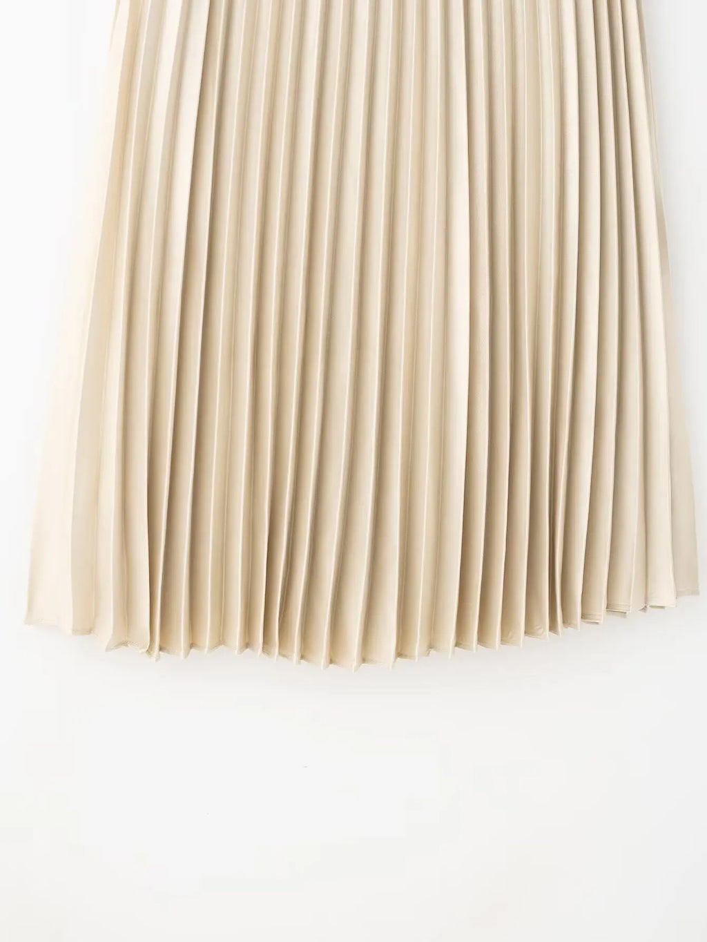 Brown Ruffle Skirt Mid Waist