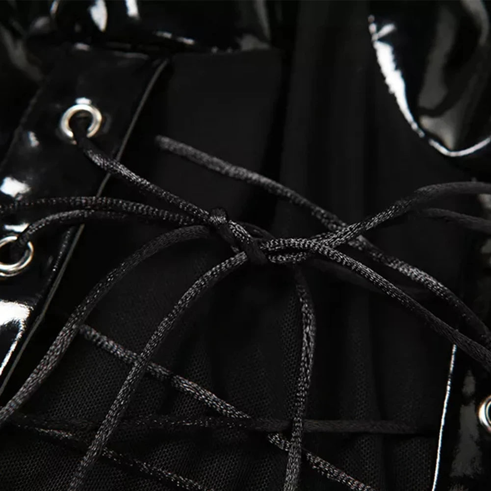 Short Leather Mini Dress