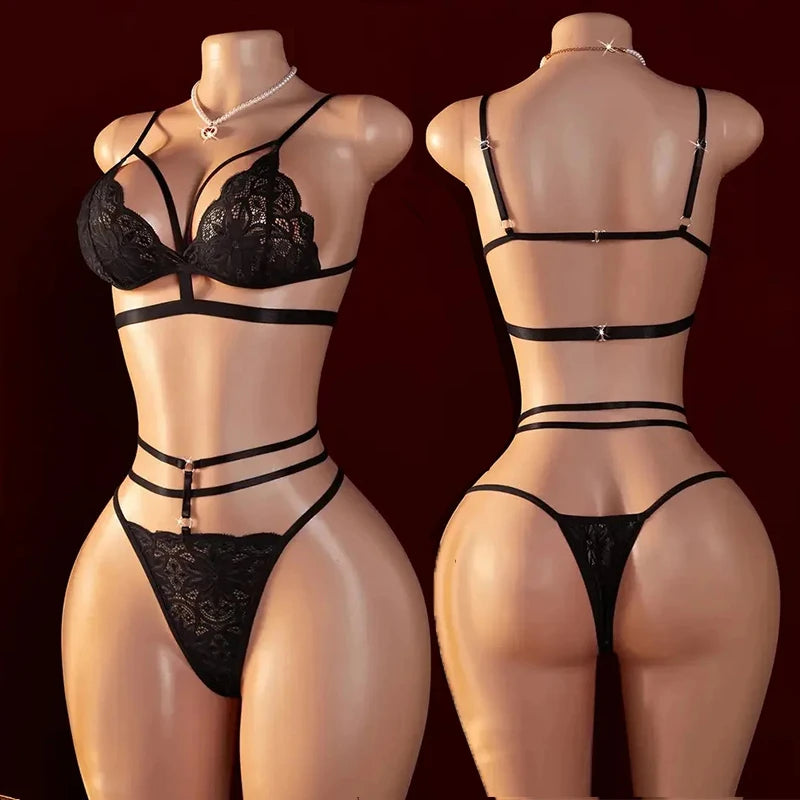 Sexy Lingerie Open Bra Set
