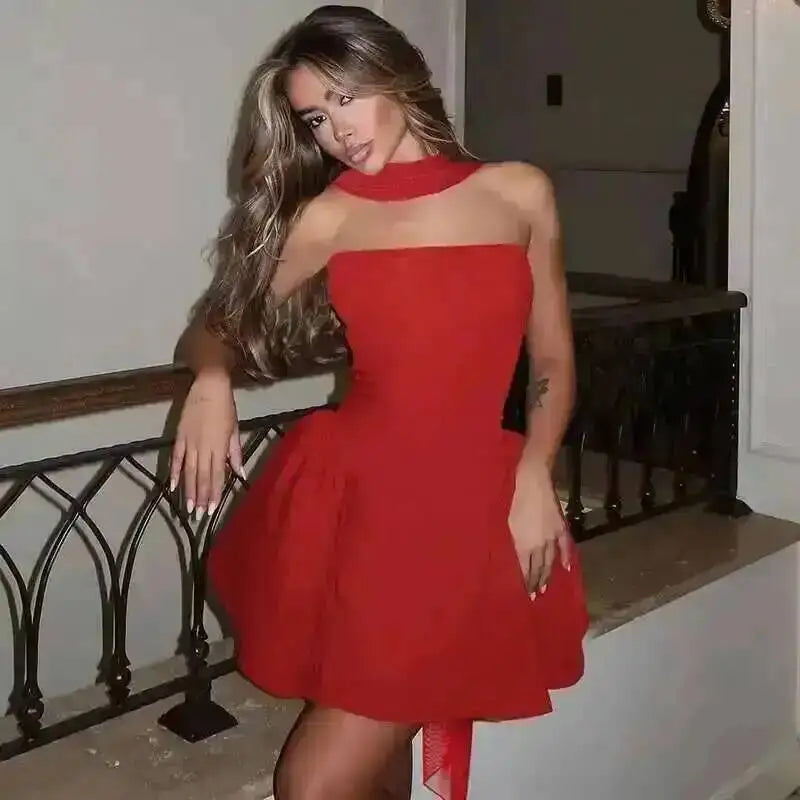Avrilyaan Off Shoulder Backless Dress
