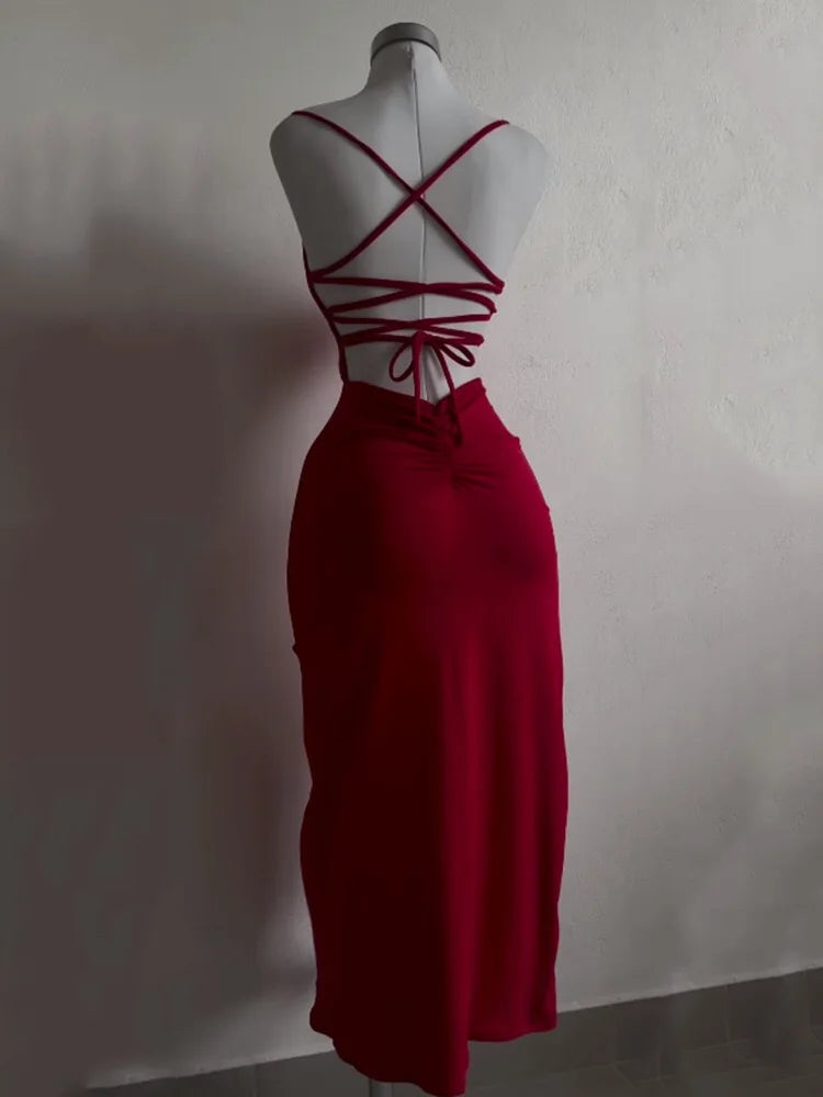 Sensibility halter strap hip dress