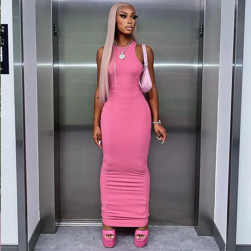 Sleeveless Bodycon Maxi Dresses
