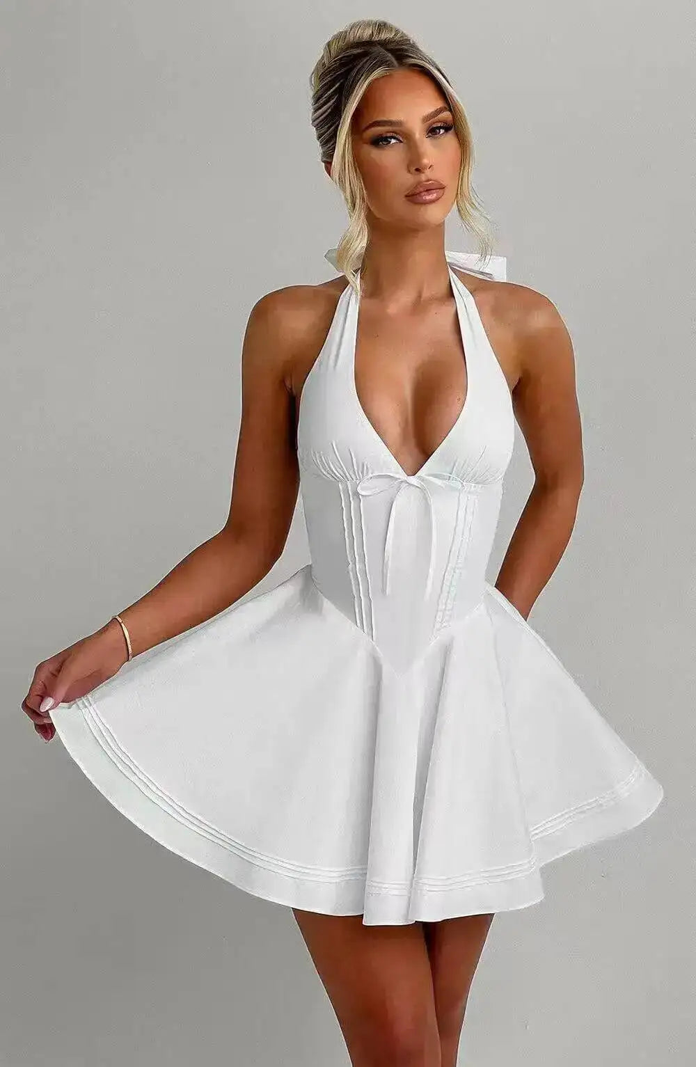 Avrilyaan Off Shoulder Backless Dress