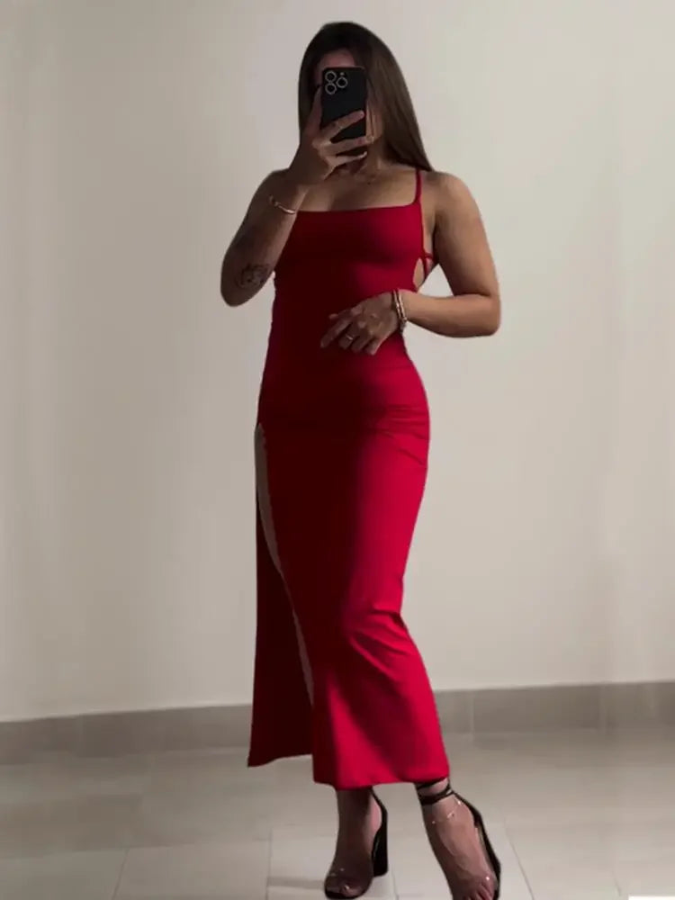 High Sensibility Halter Strap Dress
