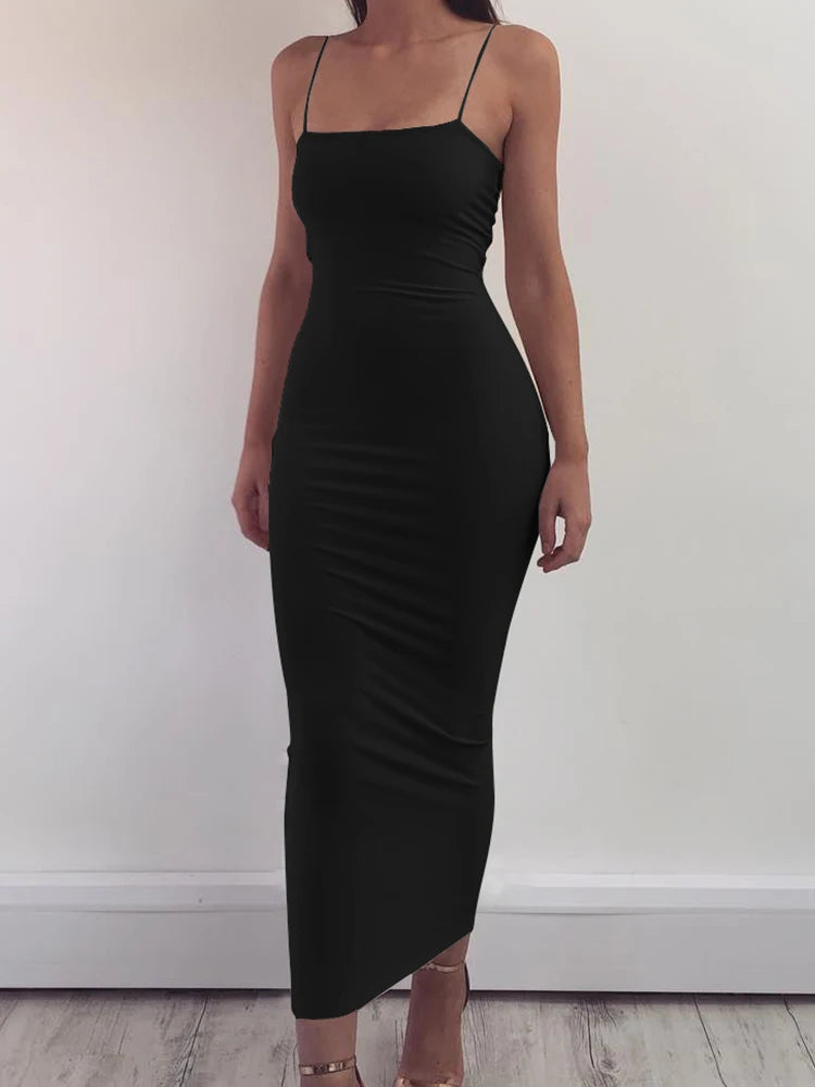 Long Sling Sleeveless Dresses