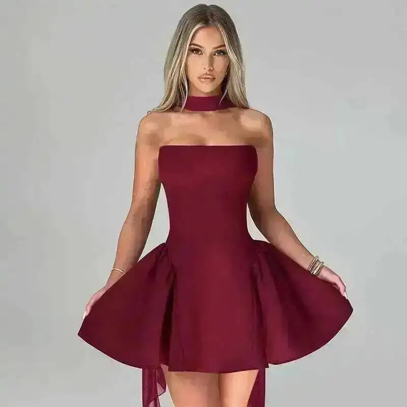 Avrilyaan Off Shoulder Backless Dress